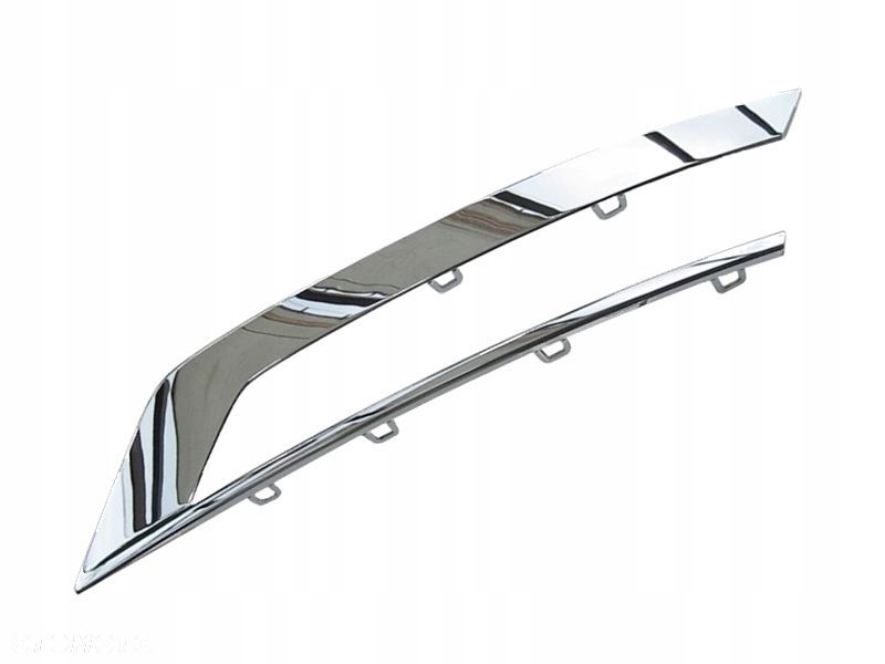 VOLVO S90 II prawa kratka listwa zderzaka chrom OE 31425449 - 1