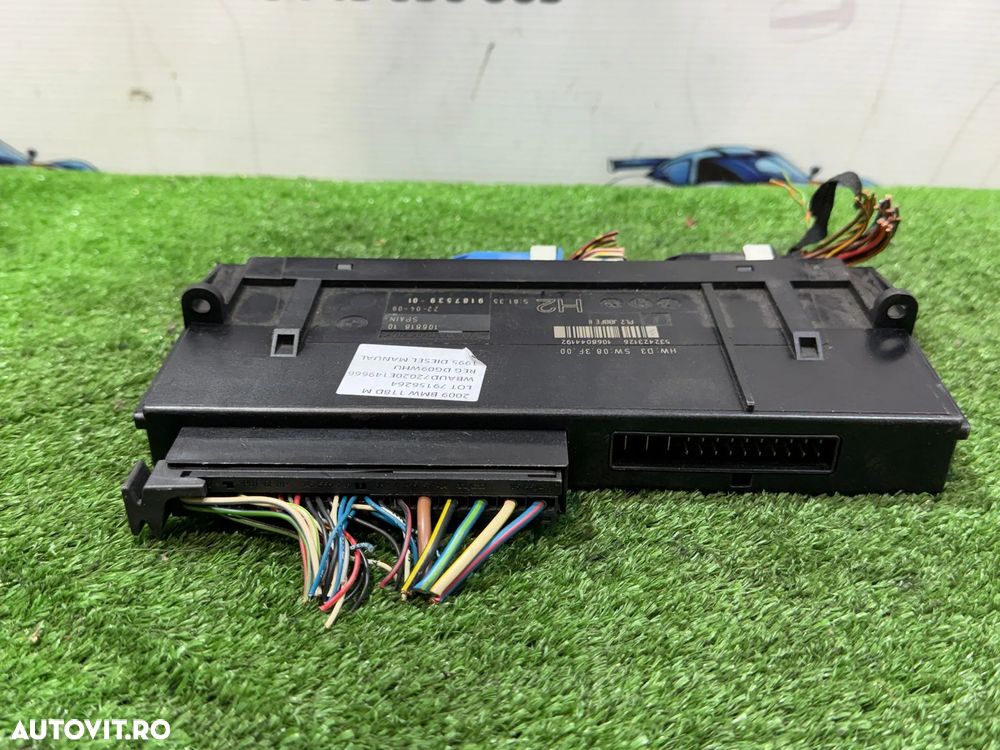 BCM MODUL CALCULATOR CONFORT BMW 118D SERIA 1 E87 LCI 2.0 DIESEL 2009 COD OEM 918753901 9187539 2005-2013 - 5