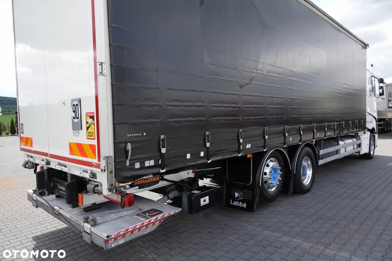 Renault T 440 / 6X2 / SOLÓWKA / FIRANKA 9.5 M / KLIMA POSTOJOWA  / WINDA / ALUFELGI / OŚ PODNOSZONA / PO KONTRAKCIE SERWISOWYM - 10