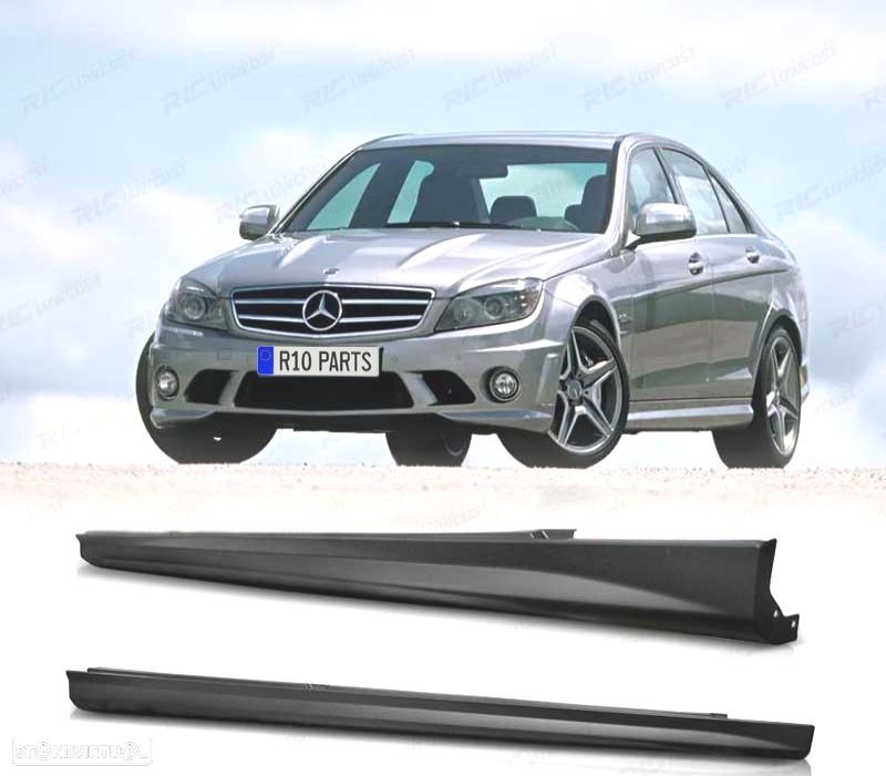 EMBALADEIRAS LATERAIS MERCEDES CLASE C W204 LOOK AMG 07-14 - 1