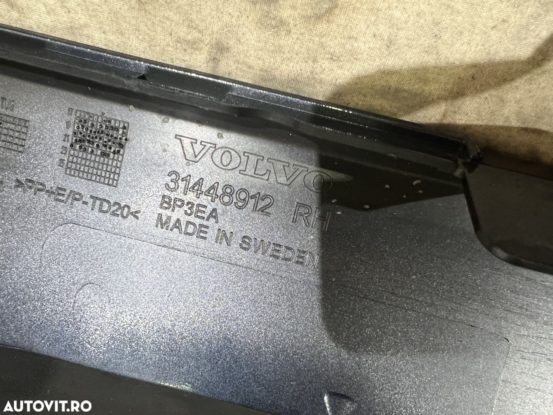 Prag dreapta, Volvo S60, V60, 2018, 2019, 2020, 2021, 2022, 31448912. - 3