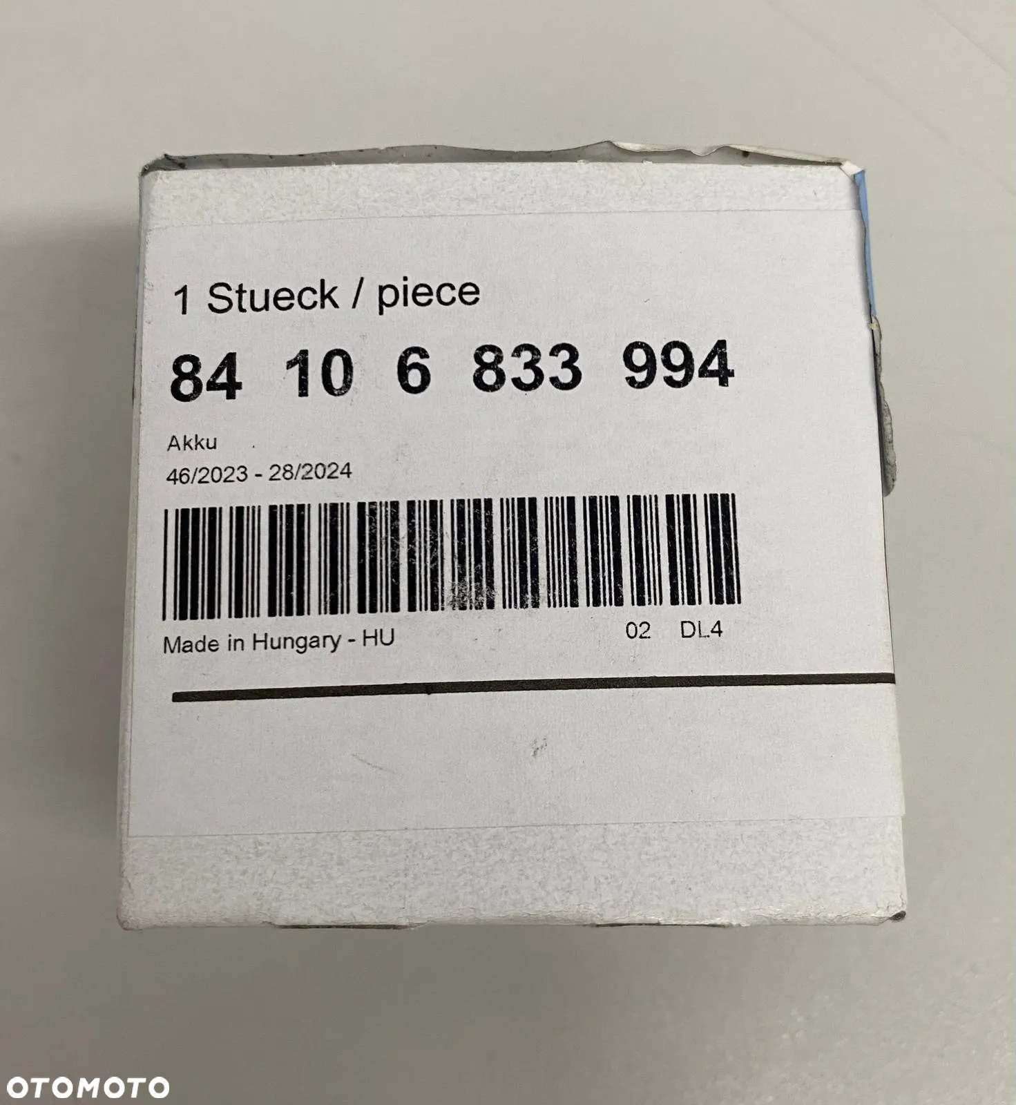 Akumulatorek BMW OEM(nr 84106833994) - 2
