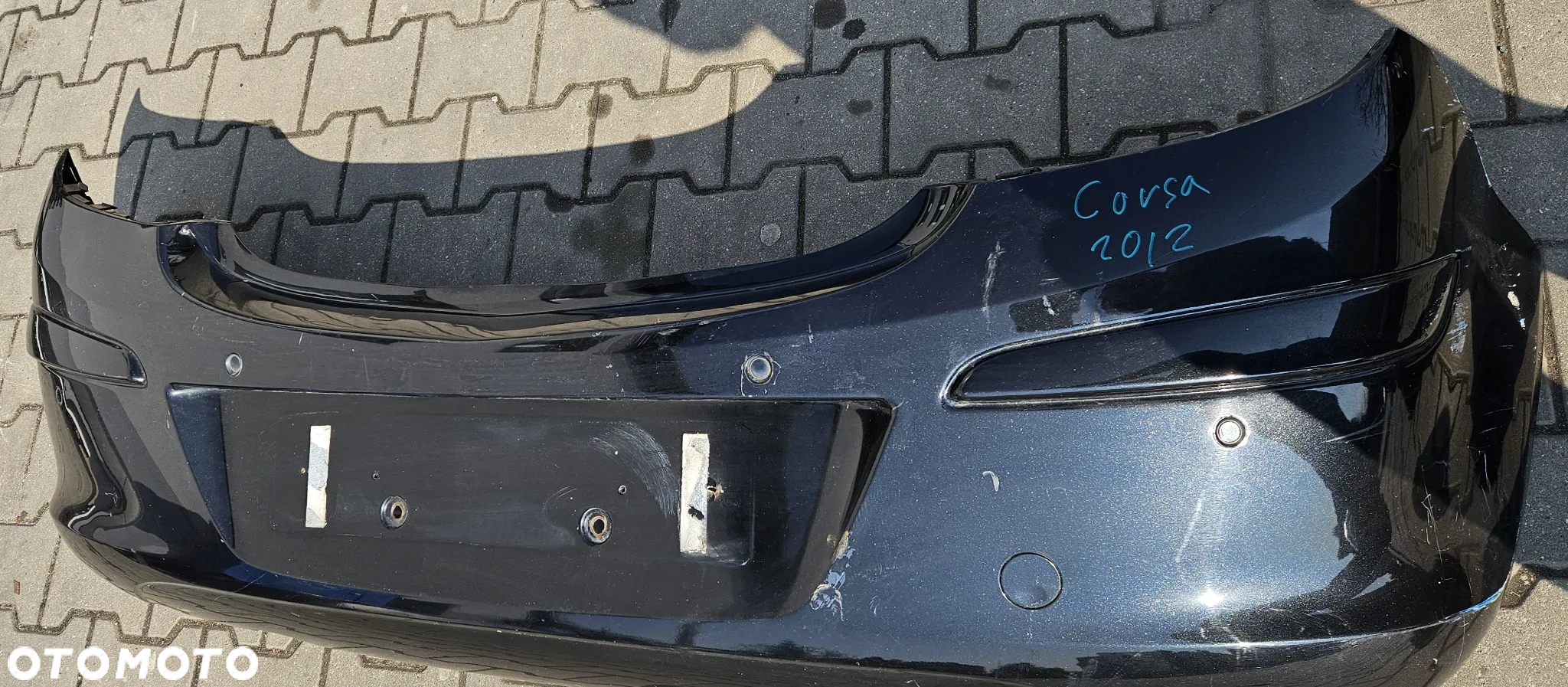 Opel Corsa D zderzak tył tylny czujniki PDC 5D - 3