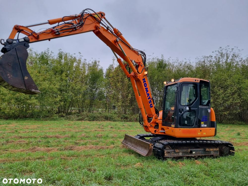 Komatsu Koparka Gąsienicowa 8 ton PC80MR-3 z Norwegii jak Nowa 2017rok 3100mtg 3x ramie łamane Klima ser.DEKRA pompa paliwa centr. smarowanie - 3