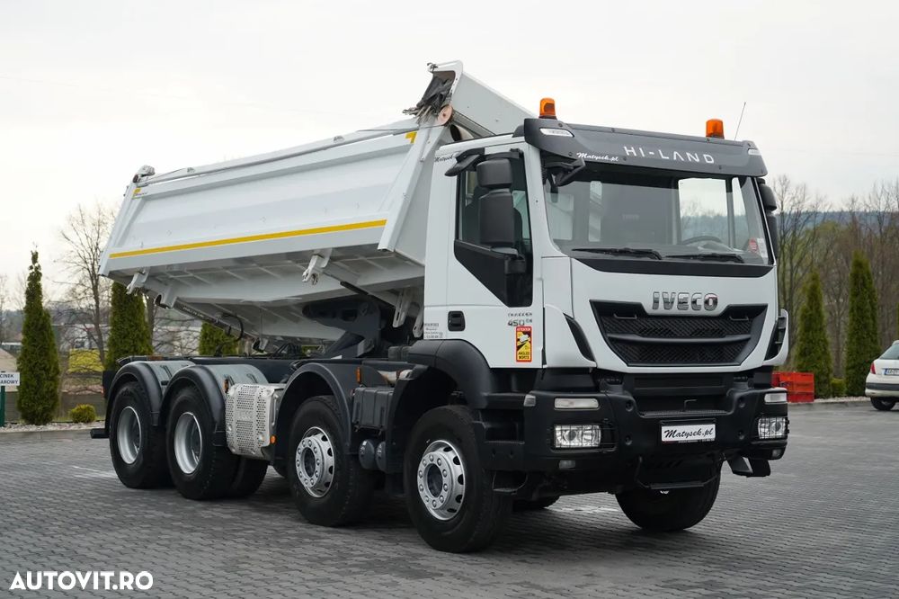 Iveco TRAKKER / 8x4 / BASCULATOR / HIDRODOXY SIDE / BORDMATIC / EURO 6 / MEILLER KIPPER - 10