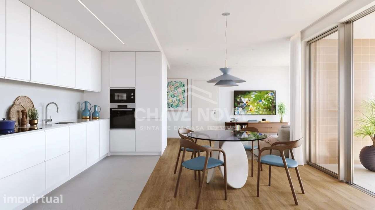 T2 NOVO 4º piso poente  Verde Vale -varanda e Lugar de Garagem -  CO - Grande imagem: 4/6