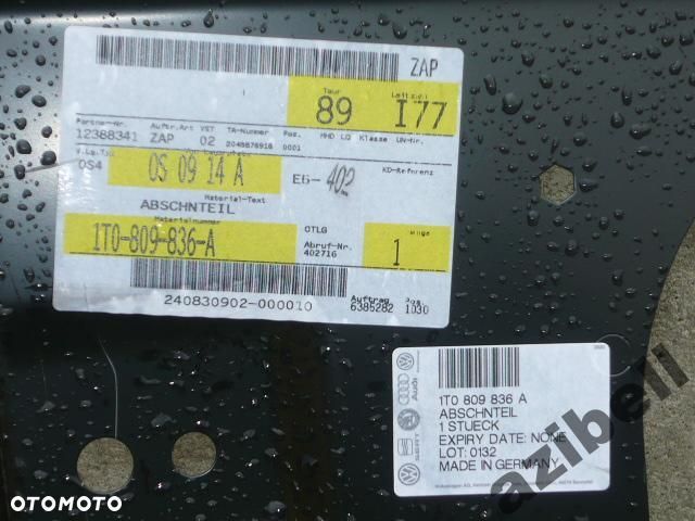 vw touran 1t0 - słupek, próg prawy nowy - 2