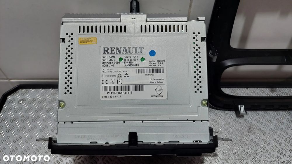 NAWIGACJA RENAULT TRAFIC III Z RAMKĄ R2018 NR 281158155R - 4