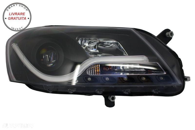 Faruri LED DRL VW Passat B7 (10.2010-10.2014) Negru- livrare gratuita - 3