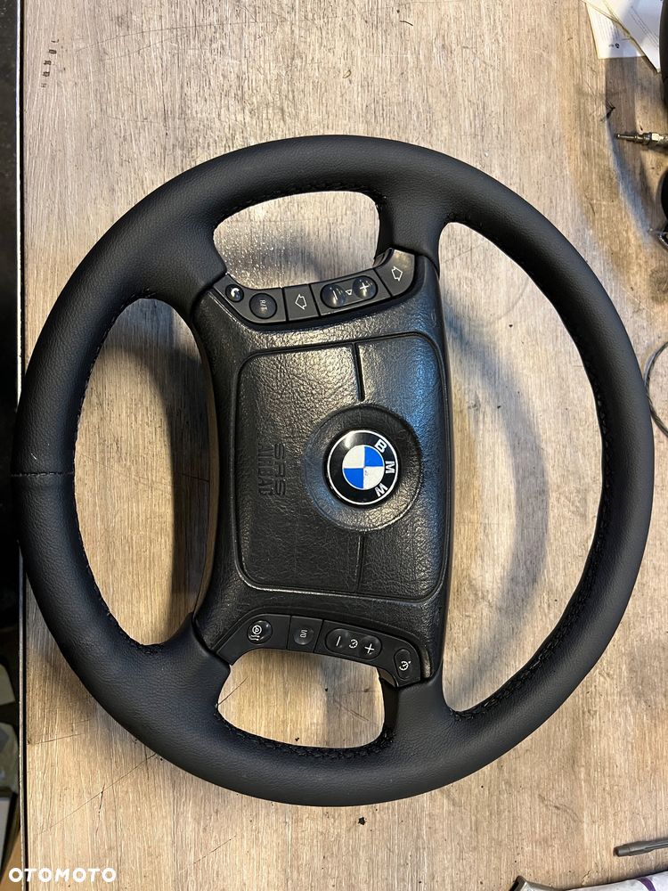 KIEROWNICA AIRBAG GRZANA PODGRZEWANA BMW E39 LIFT od 09.98r Obszyta na Nowo ! - 1