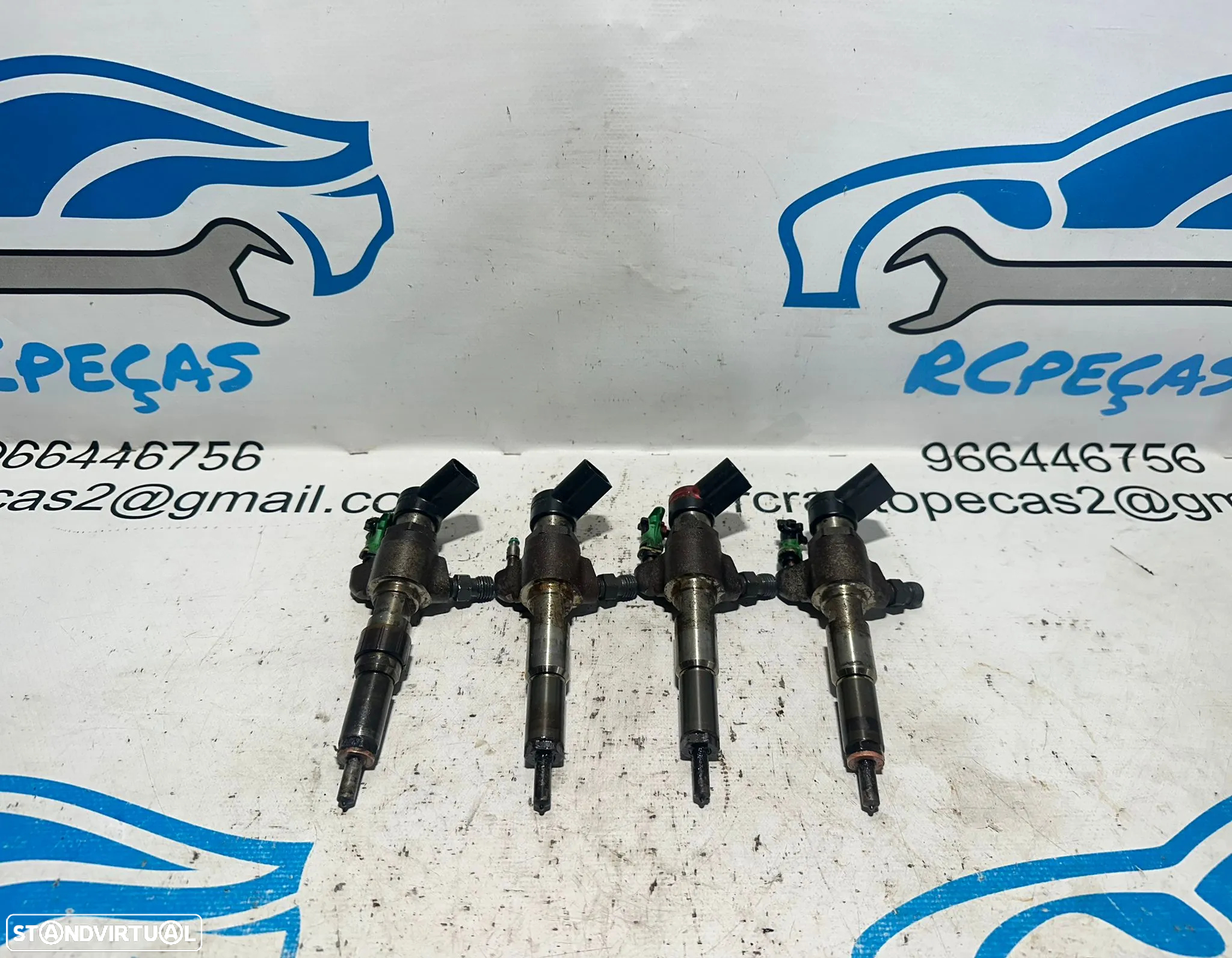 .Conjunto Injetores Continental Siemens PSA Peugeot Citroen Ford Volvo 1.6 HDI 90 - 110 - 115cv 9674973080 - A2C59513556 - 2