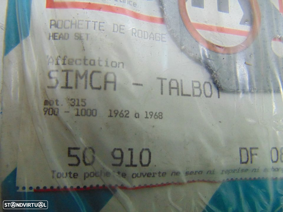 Simca talbot/1000 jogo de juntas - 3