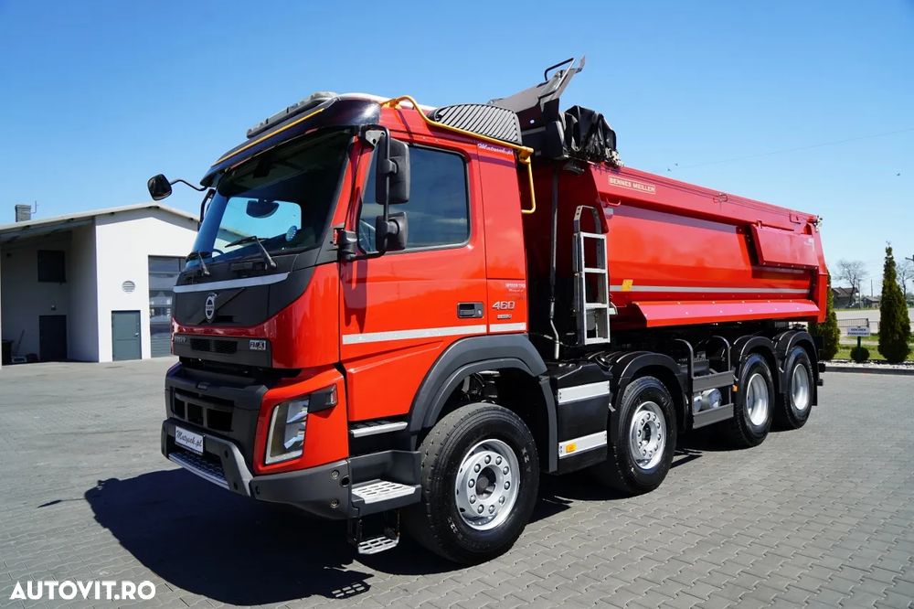 Volvo FMX 460 / 8x4 / BASCULATOR SPATE / I-SHIFT / EURO 6 / - 12