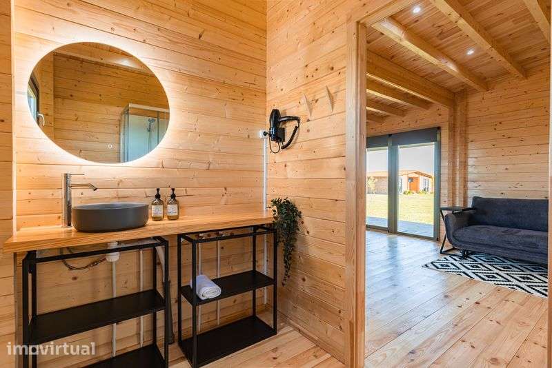 Casa de Madeira 60m2 (Pinho Nórdico Maciço) - Grande imagem: 5/6