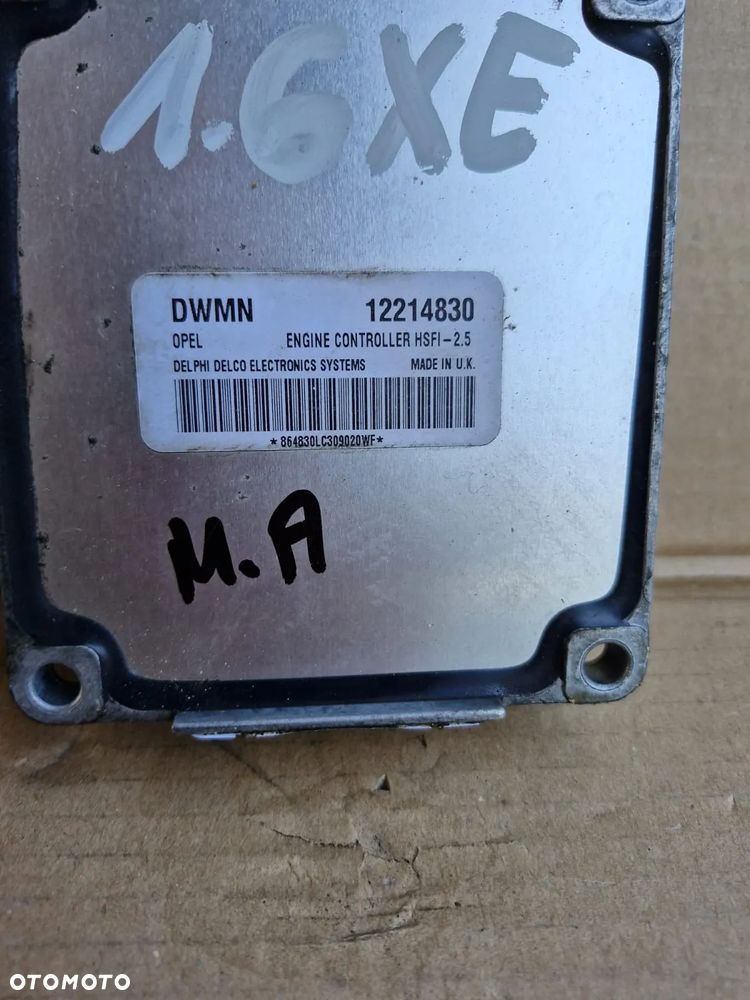 Sterownik silnika komputer Opel Meriva A 1.6 XE 12214830 DWMN - 3