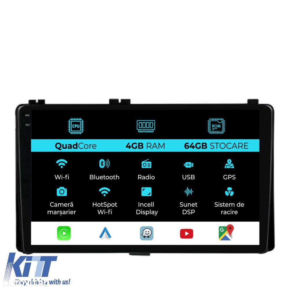 Navigatie Dedicata Toyota Auris, Corolla (2015-2019),QuadCore, 9 Inch, - 1