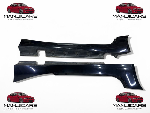 Nakladki progowe na progi lewa prawa listwa bmw z4 e85 e86 black sapph