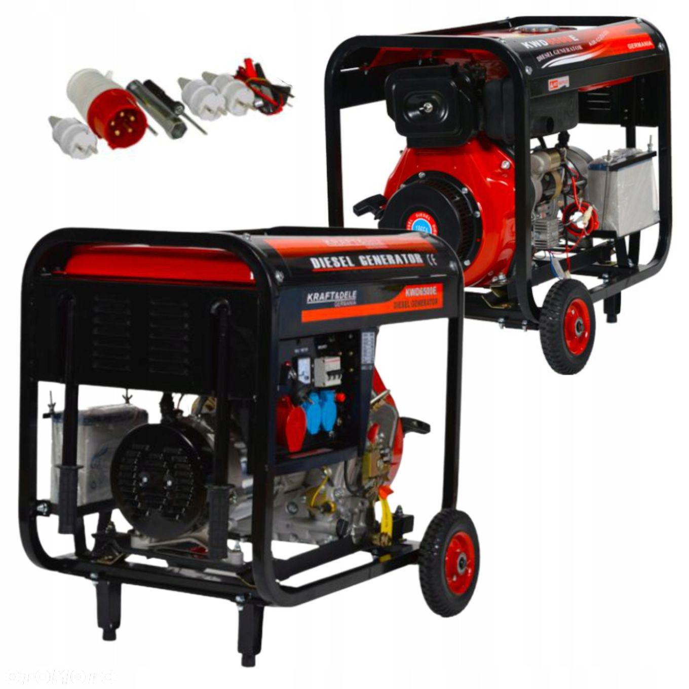 KRAFTDELE GENERATOR PRĄDOTWÓRCZY AGREGAT DIESEL 6500W 380V 8,5 KM KD120 - 9