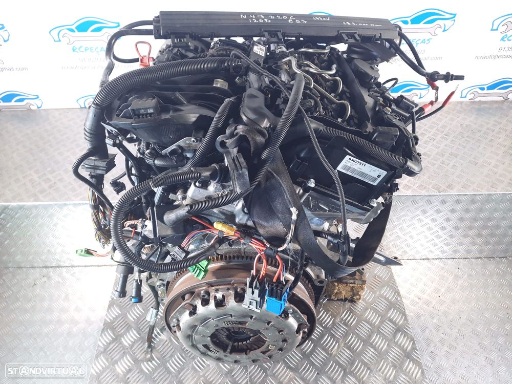 MOTOR COMPLETO BMW SERIE 1 E82 COUPE 120D 16V 177CV N47D20C 93927511 SERIE 1 E81 E87 E88 CABRIO SERIE 3 E90 320D SEDAN E91 TOURING E92 COUPE E93 CABRIO SERIE 5 E60 E61 E84 X3 E83 20D - 7