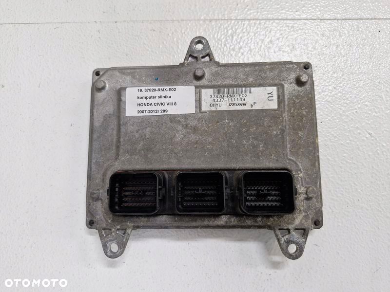 HONDA CIVIC 8 VIII STEROWNIK KOMPUTER SILNIKA ECU 37820-RMX-E02 - 1