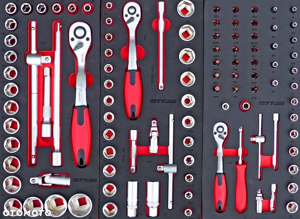 WÓZEK WARSZTATOWY SZAFKA NARZĘDZIOWA 205 EL. 7 SZUFLAD WERTTOOLS WT01Y0219 - 3