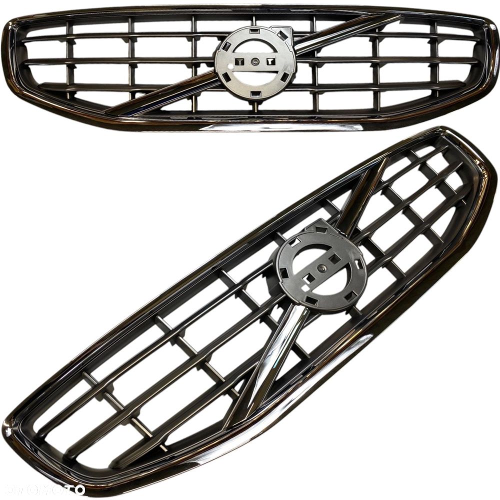 VOLVO S60 V60 2010-2013 GRILL atrapa środkowa chłodnicy Chrom połysk nowy - 6