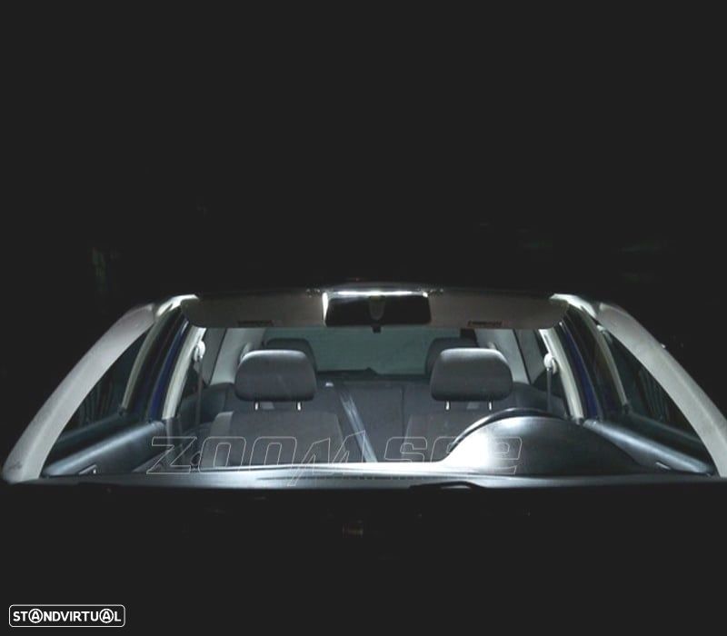 KIT COMPLETO 14 LAMPADAS LED INTERIOR PARA VOLKSWAGEN VW GOLF FINCA 6 GOLF CARRO VI MK6 10-13 - 4