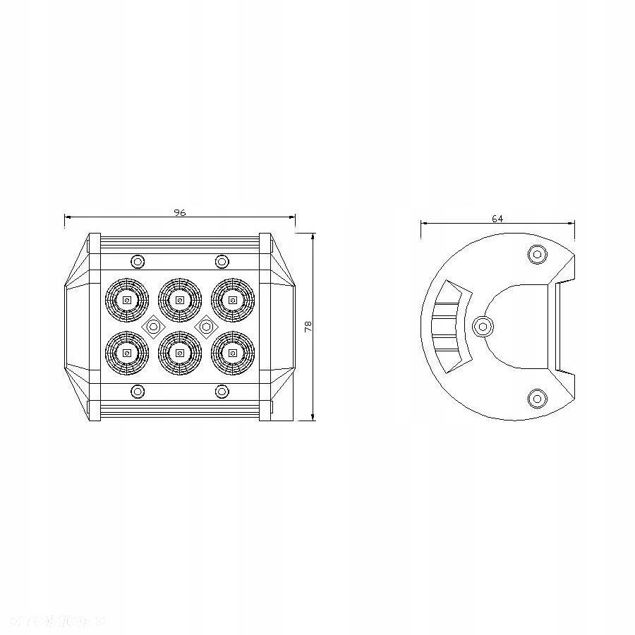 panel led 6 led flood kmr4 - 8