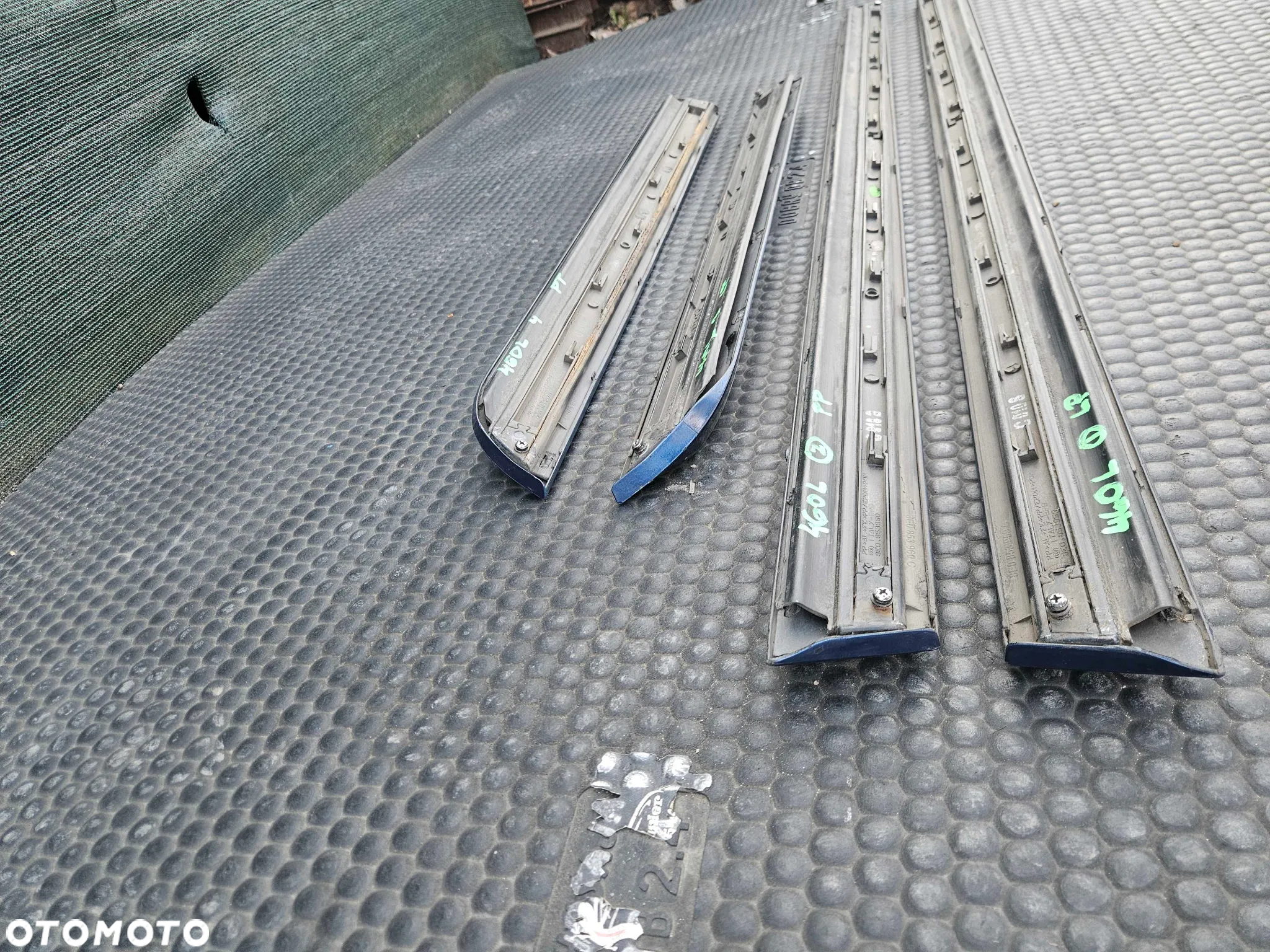 Listwa Listwy Drzwi S-Line Dolne Niebieskie Komplet Audi A4 B6 B7 Oryginalne - 22