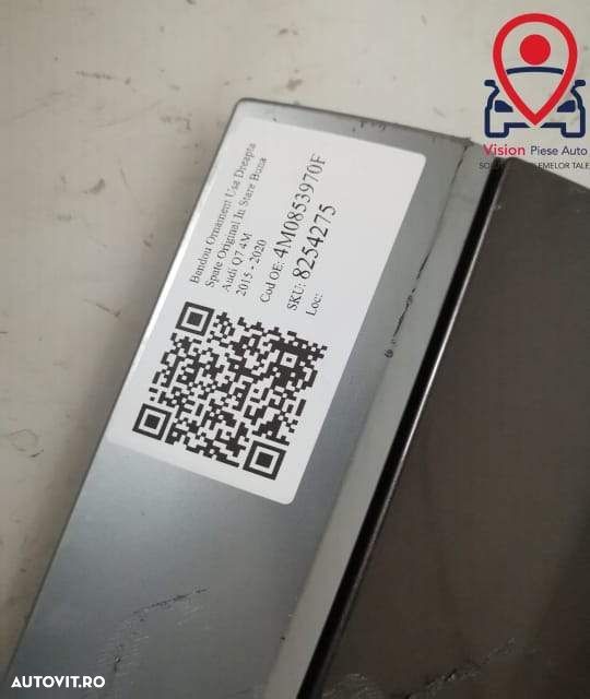 Bandou Ornament Usa Dreapta Spate Original In Stare Buna Audi Q7 4M 20 - 8