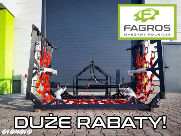 Włóka ŁĄKOWA polowa brona hydrauliczna 3m 4m 5m 6m 8m mechaniczna SOLIDNA RATY