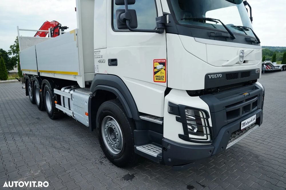 Volvo FMX 460 / 8x4 / LIVRARE - 6,1 M / HDS FASSI F 185 A.2.24 - 12,55 M / TRIDEM / MAX. CAPACITATE DE RIDICARE: 5.500 KG / TELECOMANDĂ / CAMERĂ / I-SHIFT / EURO 6 - 16