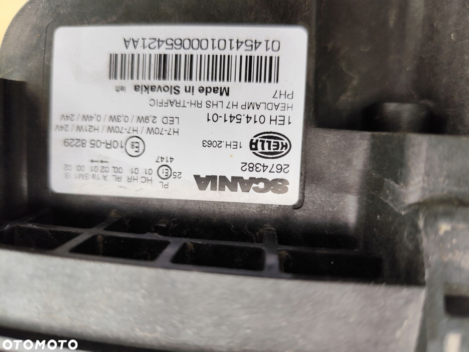 LAMPA SCANIA H7 R S G P NEXT GEN 2674385 2655843 RH - 2