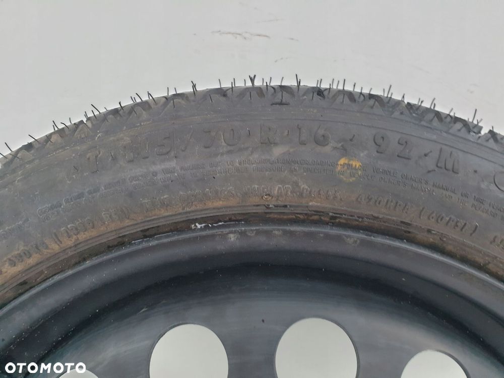 DOJAZDOWE KOŁO ZAPASOWE Opel Vectra C Astra H _ 115/70 R16 5x110 2160115 - 8