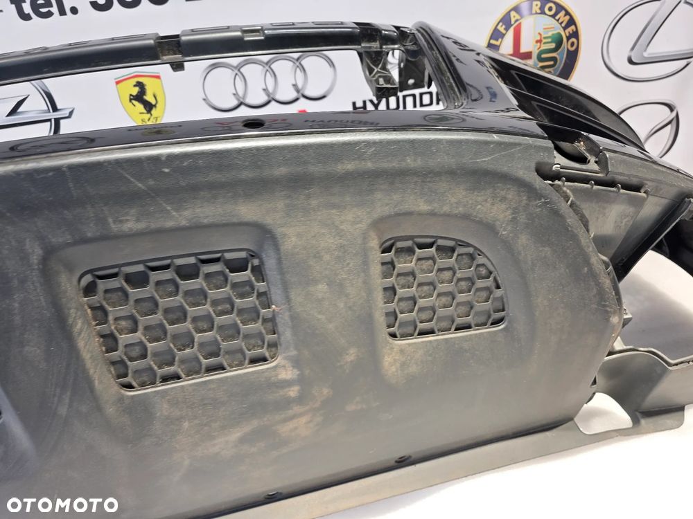 VW TOUAREG 7L6 LIFT 07-10 ŁADNY ZDERZAK PRZEDNI PRZÓD NA SPRYSKI + 6xPDC KOLOR CZARNY METALIK + KRATKI + OSŁONA POD ZDERZAK NR 7L6807221 NR AUKCJI NZ1897 - 28