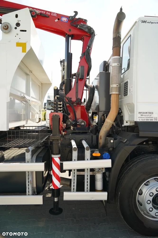 Iveco TRAKKER 360 / 6x4 / WYWROTKA DWUSTRONNA + HYDROBURTA / + HDS HMF 1643 Z2 / ŁYŻKA CHWYTAKOWA / ROTATOR / PILOT - 24
