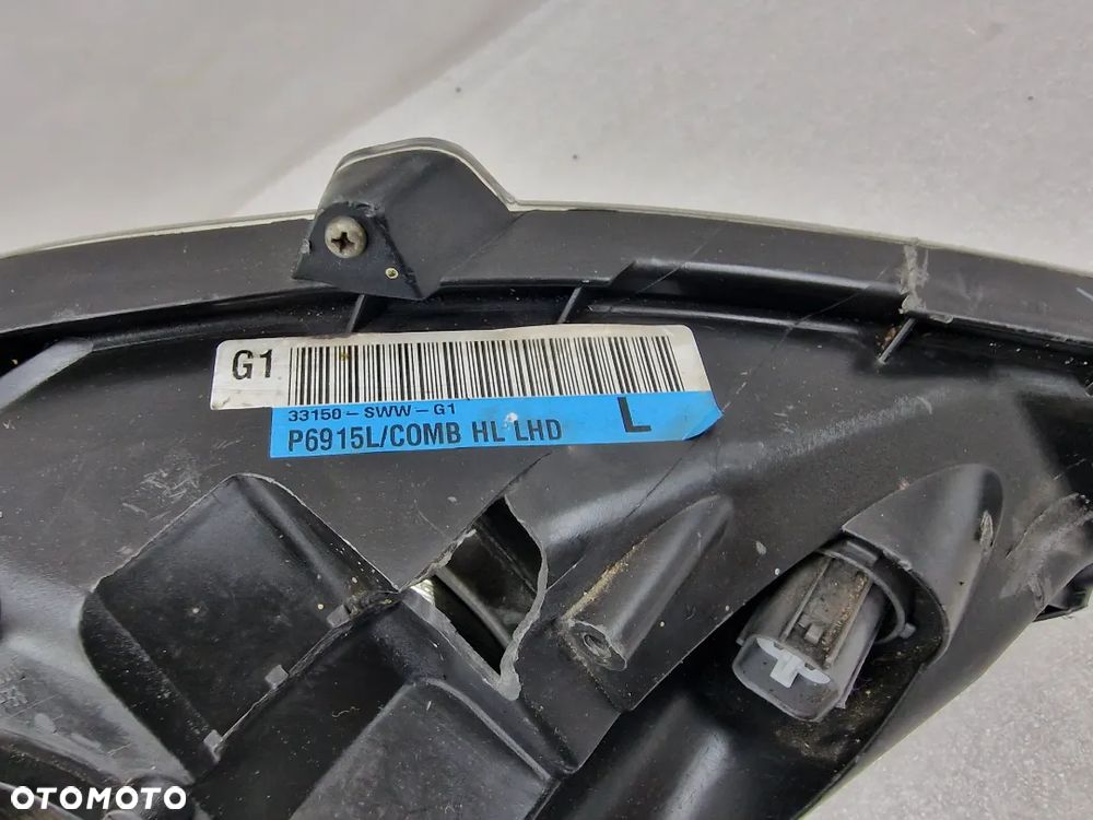 HONDA CRV XENON LEWA 07-12 LEWA LAMPA PRZEDNIA PRZÓD , NR P6366 / 33150-SWW-G1 , NR AUKCJI LL201 - 17