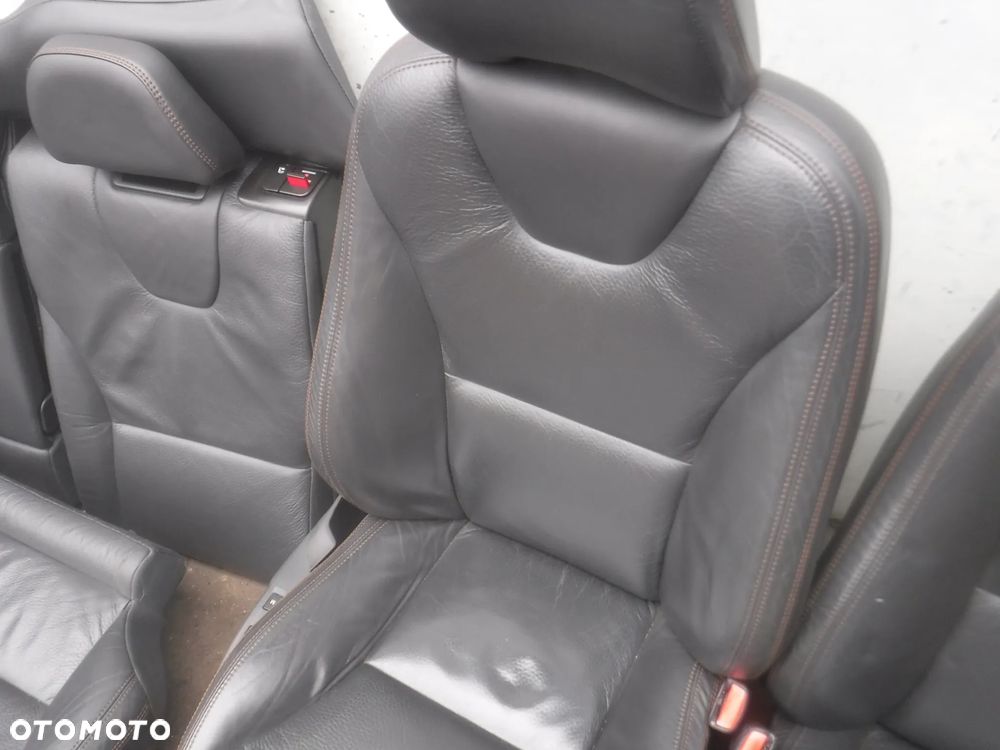 Volvo XC60 I skory skorzane fotele siedzenia kanapa grzane - 5
