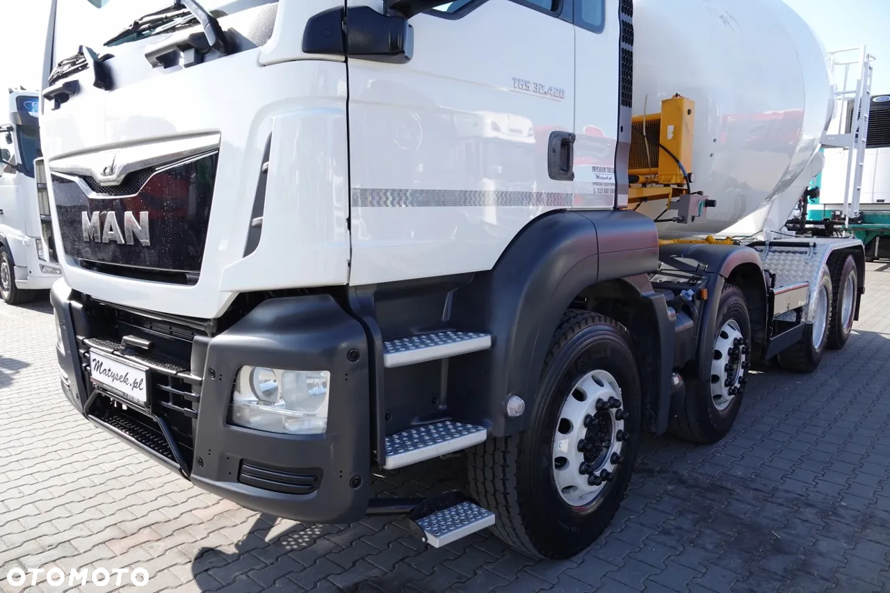 MAN TGS 32.420 / 8x4 / BETONOMIESZARKA IMER  / GRUSZKA 9M3 / 2018 ROK - 6