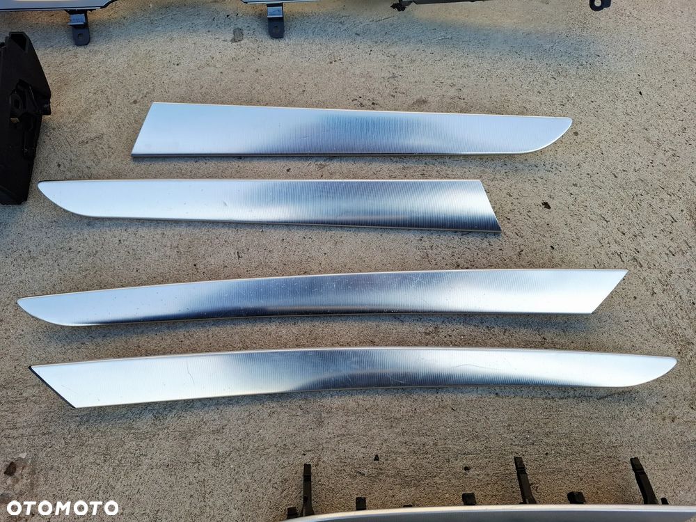 Listwy Dekory Drzwi Aluminium Quattro Komplet Audi A6 C6 - 4