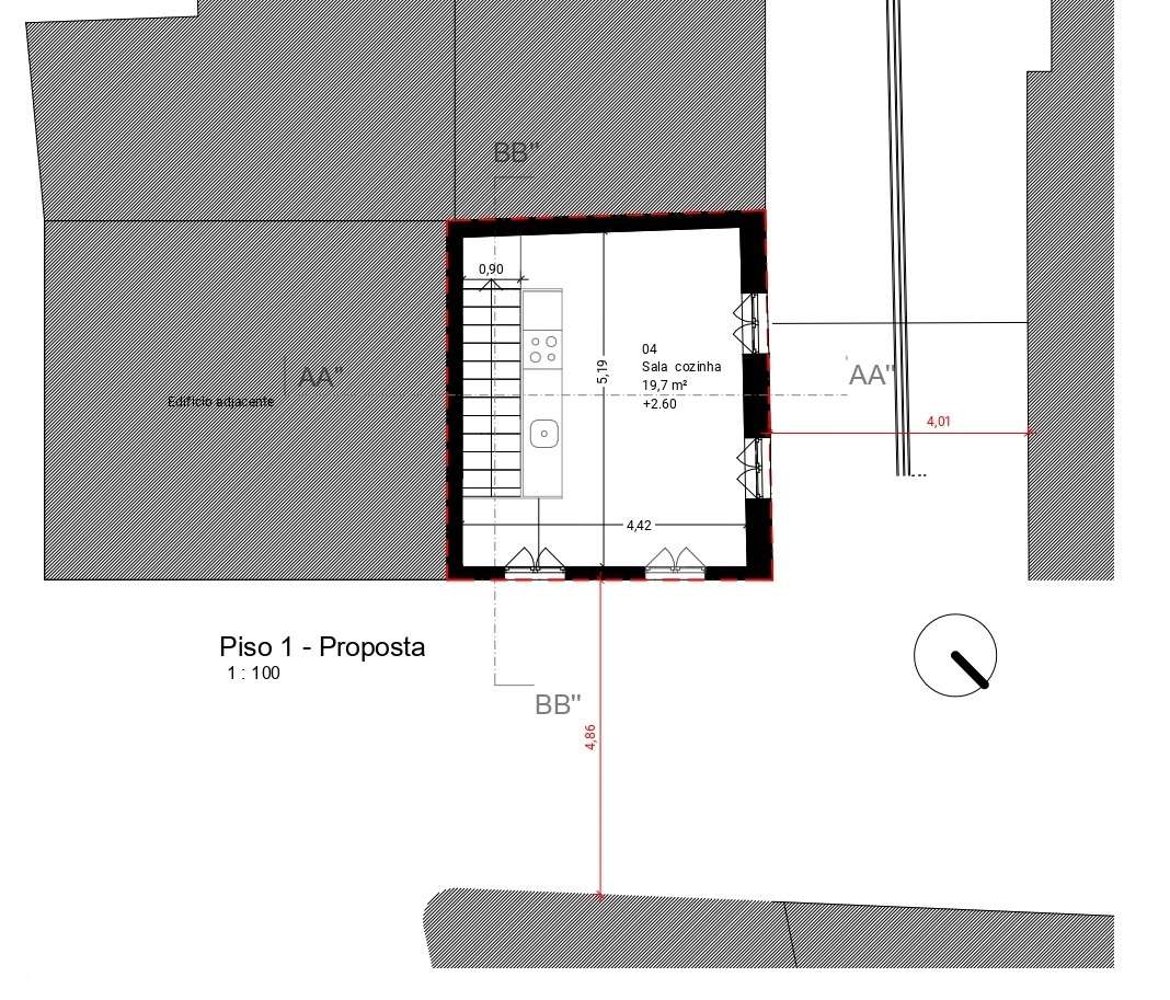 Ruína com Projecto Aprovado para T1 !!! - Grande imagem: 3/4