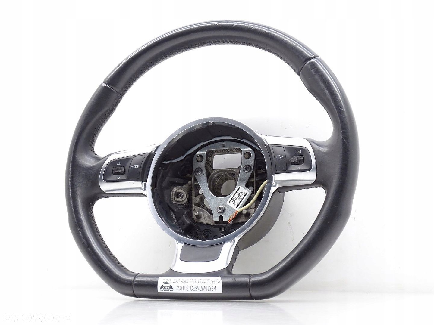 KIEROWNICA ŚCIĘTA SKÓRA MULTI MULTIFUNKCJA AUDI TT 8J 8J0419091B CHROM - 1