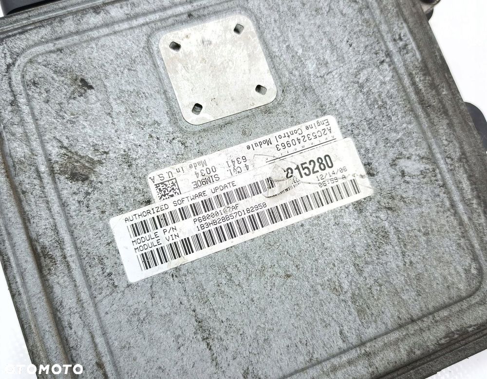 KOMPUTER SILNIKA STEROWNIK DODGE CALIBER 1.8 A2C53240963 - 4