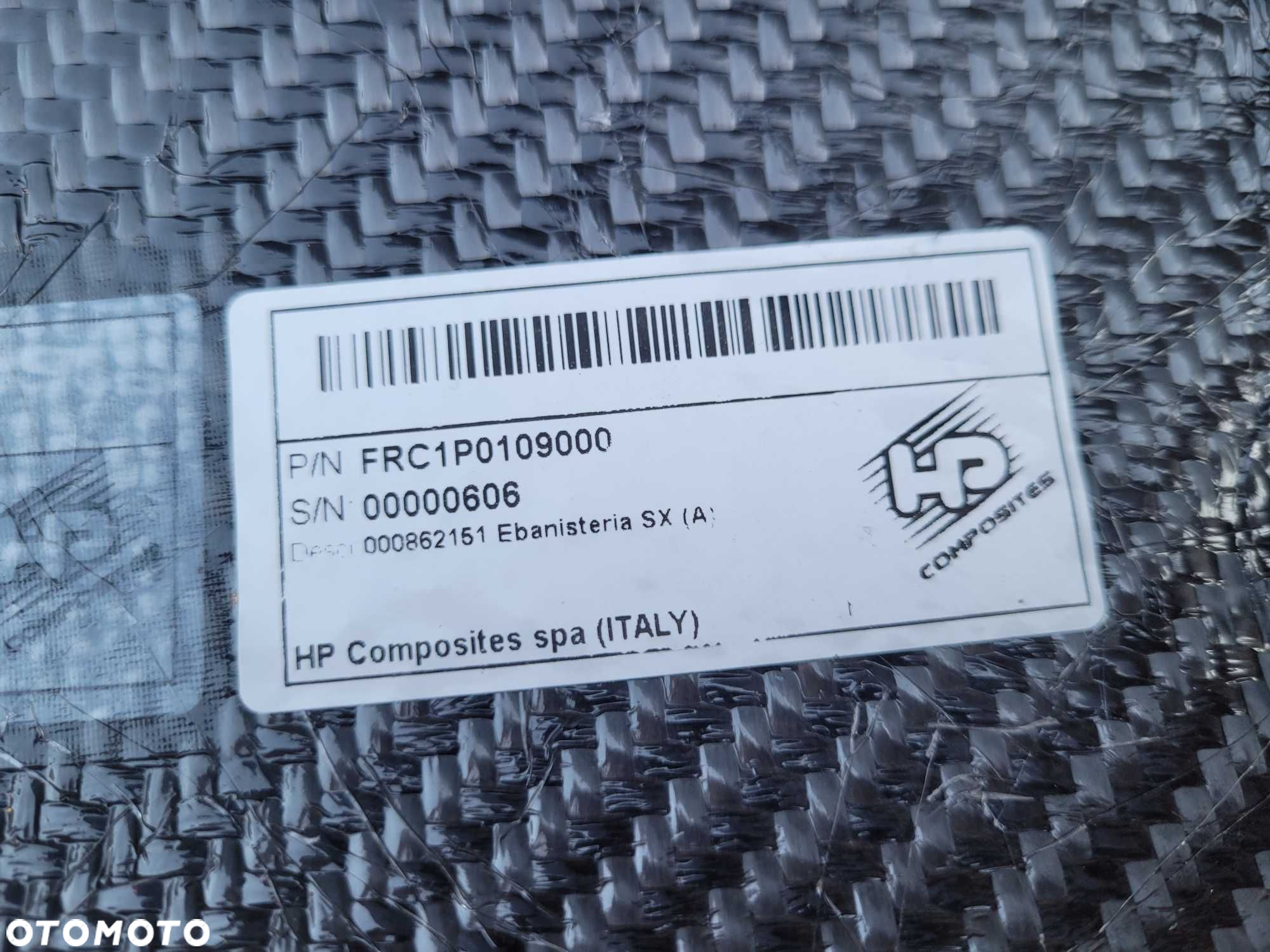 Ferrari 812 Competizione A - panel wnętrza dachu LH Roof Trim CARBON - 3