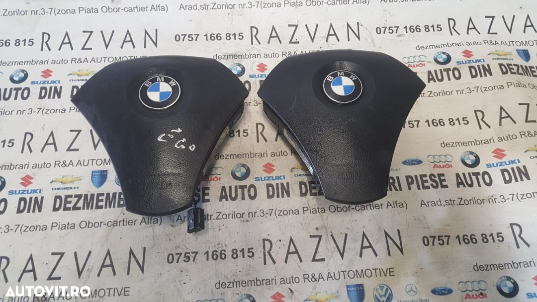 Airbag Volan BMW Seria 3 E90 E91 Seria 5 E60 E61 Livram Oriunde In Tara - 2