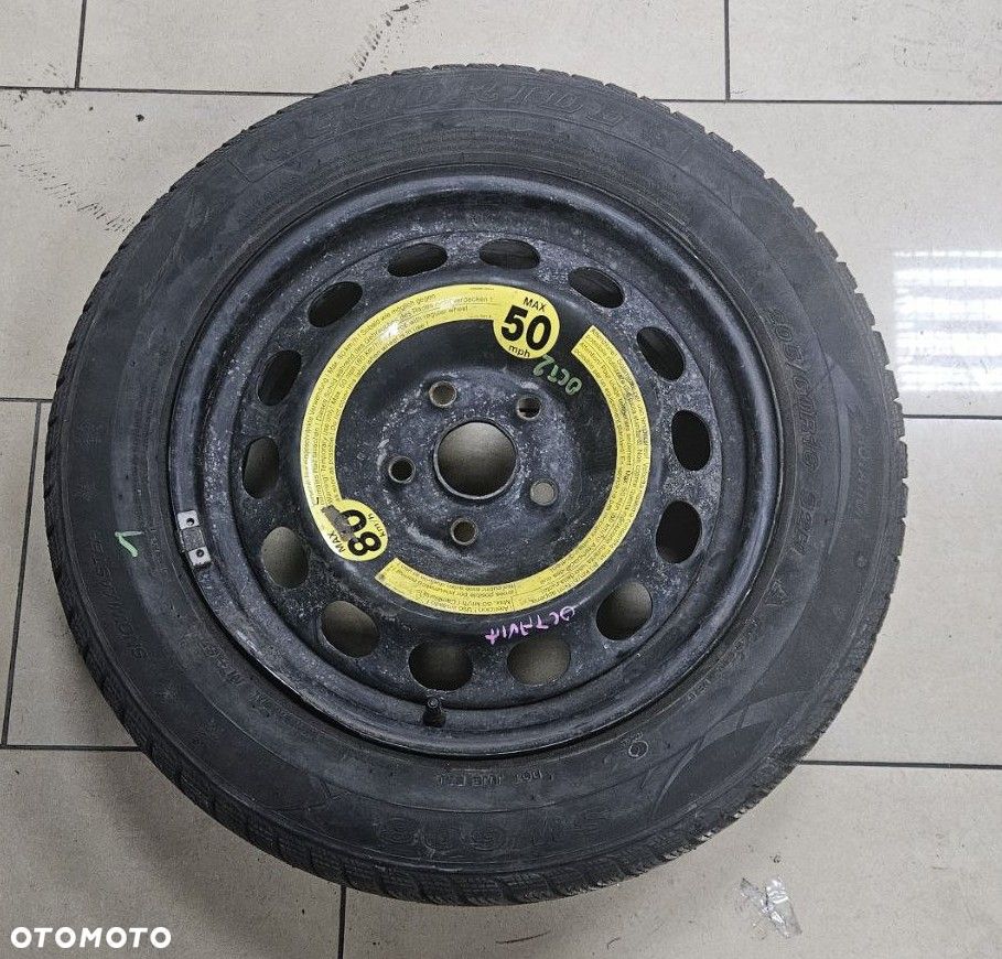 Koło zapasowe 205/60 R16 Skoda Octavia II DOJAZDÓWKA - 1