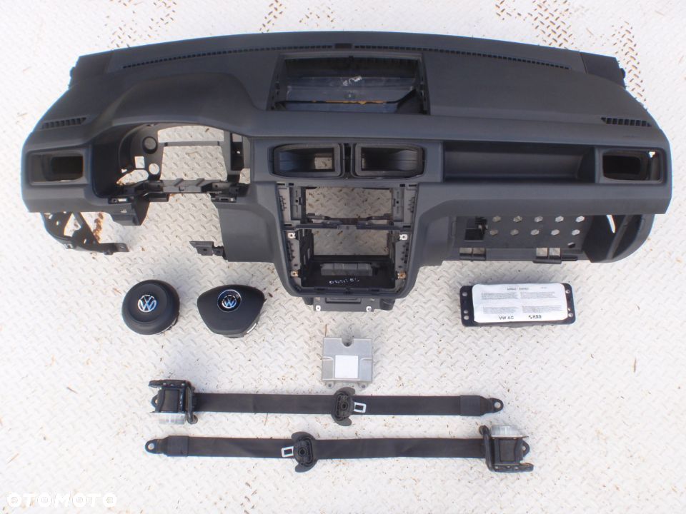 VW CADDY 4 IV 2K5 DESKA KONSOLA KOKPIT PULPIT PÓŁKA PARAPET AIRBAG AIR BAG rysy Raz2 - 6
