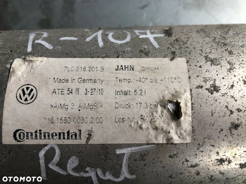 R107 . Zbiornik Ciśnienia Sprężarki Pneumatyki 7l0616201b Audi Q7 4L - Gwarancja Wysyłka - 3