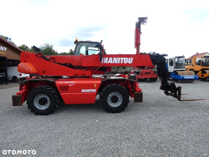 Manitou MRT2150 ROTO / Sprowadzona / Pilot , wciągarka, łyżka + widły / - 7