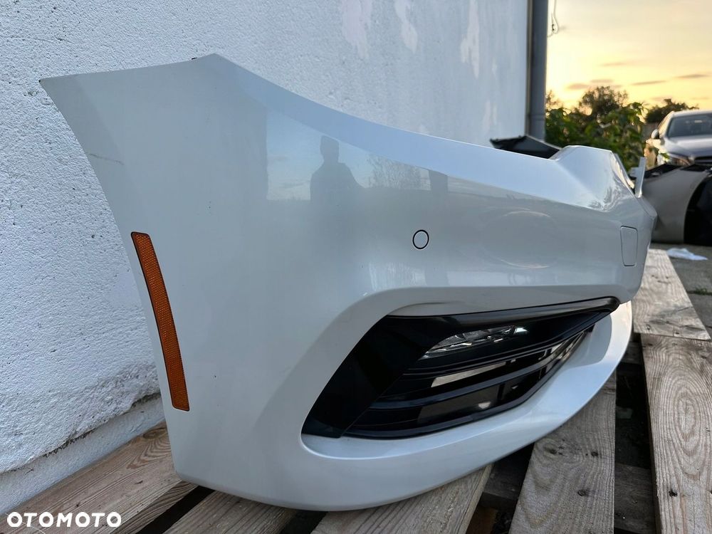 ZDERZAK PRZÓD BMW 5 G30 G31 7385336 KOMPLETNY USA A96 MINERALWEISS METALLIC - 2